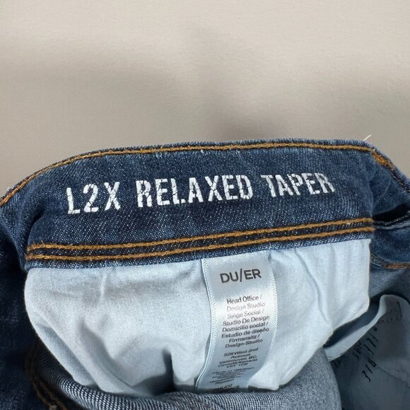 Men's Relaxed Fit Blue Jeans - Picture 11 of 13